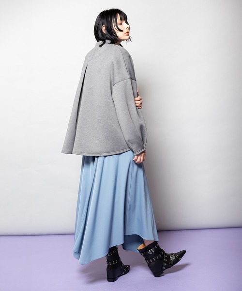 OSMOSIS（オズモーシス）の「ボンディングブルゾン（ブルゾン・レディース・グレー/ブラック/チャコール・ONE SIZE）」の8枚目の写真