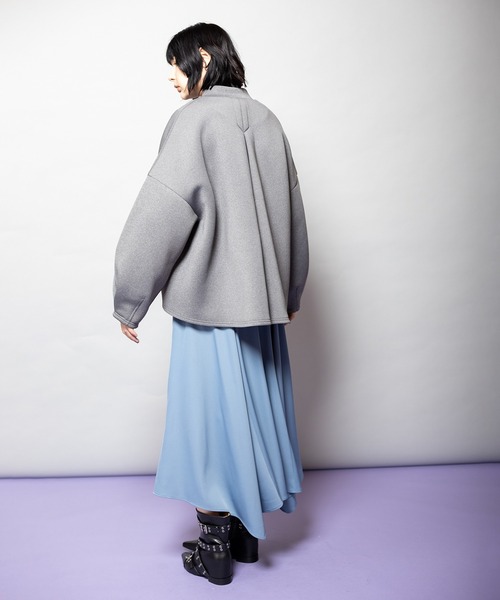 OSMOSIS（オズモーシス）の「ボンディングブルゾン（ブルゾン・レディース・グレー/ブラック/チャコール・ONE SIZE）」の9枚目の写真