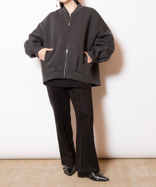 OSMOSIS（オズモーシス）の「ボンディングブルゾン（ブルゾン・レディース・グレー/ブラック/チャコール・ONE SIZE）」の16枚目の写真