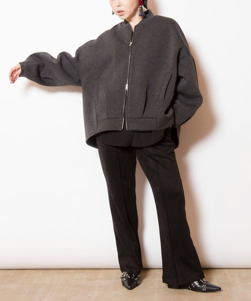 OSMOSIS（オズモーシス）の「ボンディングブルゾン（ブルゾン・レディース・グレー/ブラック/チャコール・ONE SIZE）」の20枚目の写真