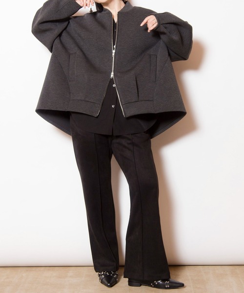 OSMOSIS（オズモーシス）の「ボンディングブルゾン（ブルゾン・レディース・グレー/ブラック/チャコール・ONE SIZE）」の17枚目の写真