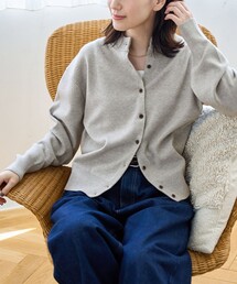 coen（コーエン）の「モチモチモックネックニットカーディガン（カーディガン/ボレロ）」