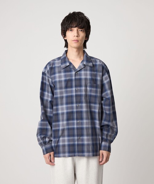 CITEN（シテン）の「＜CITEN＞オンブレーチェックシャツジャケット（シャツ/ブラウス・メンズ・ネイビー/ブラウン系・L/M）」の8枚目の写真