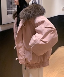 Diosfront（ディオスフロント）の「ボリュームファーフードブルゾン（ブルゾン）」