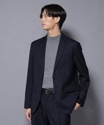 NANO universe(ナノユニバース)の「N JACKET PREMIUM」RENU(R) ウール混洗えるサキソニージャケット(セットアップ可)(スーツジャケット)