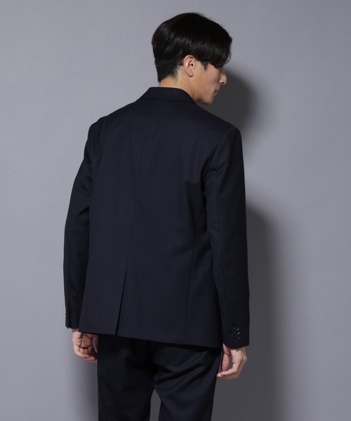 NANO universe（ナノユニバース）の「「N JACKET PREMIUM」RENU(R) ウール混洗えるサキソニージャケット（セットアップ可）（テーラードジャケット・メンズ・ダークネイビー/ダークグレー・S/M/L）」の12枚目の写真