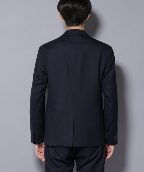 NANO universe（ナノユニバース）の「「N JACKET PREMIUM」RENU(R) ウール混洗えるサキソニージャケット（セットアップ可）（テーラードジャケット・メンズ・ダークネイビー/ダークグレー・S/M/L）」の18枚目の写真