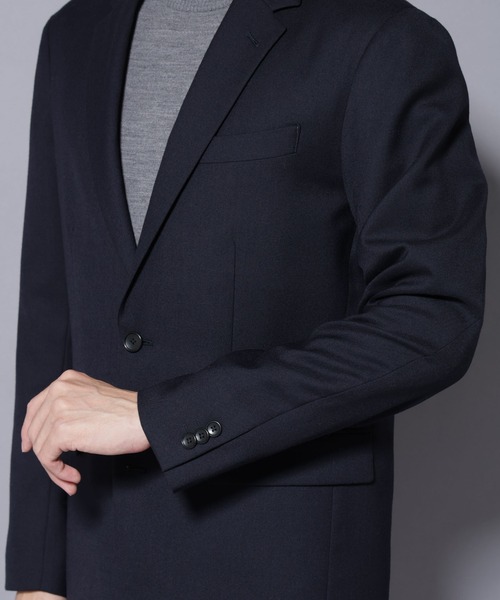 NANO universe（ナノユニバース）の「「N JACKET PREMIUM」RENU(R) ウール混洗えるサキソニージャケット（セットアップ可）（テーラードジャケット・メンズ・ダークネイビー/ダークグレー・S/M/L）」の22枚目の写真