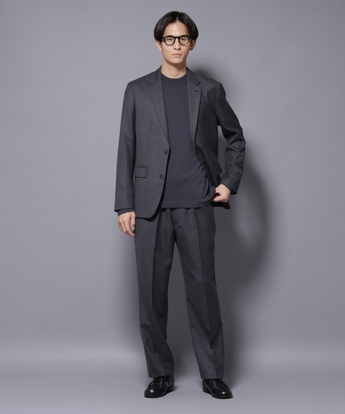 NANO universe（ナノユニバース）の「「N JACKET PREMIUM」RENU(R) ウール混洗えるサキソニージャケット（セットアップ可）（テーラードジャケット・メンズ・ダークネイビー/ダークグレー・S/M/L）」の6枚目の写真