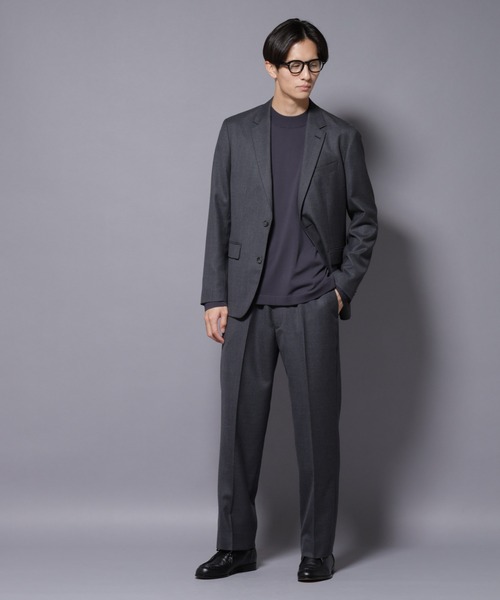 NANO universe（ナノユニバース）の「「N JACKET PREMIUM」RENU(R) ウール混洗えるサキソニージャケット（セットアップ可）（テーラードジャケット・メンズ・ダークネイビー/ダークグレー・S/M/L）」の7枚目の写真