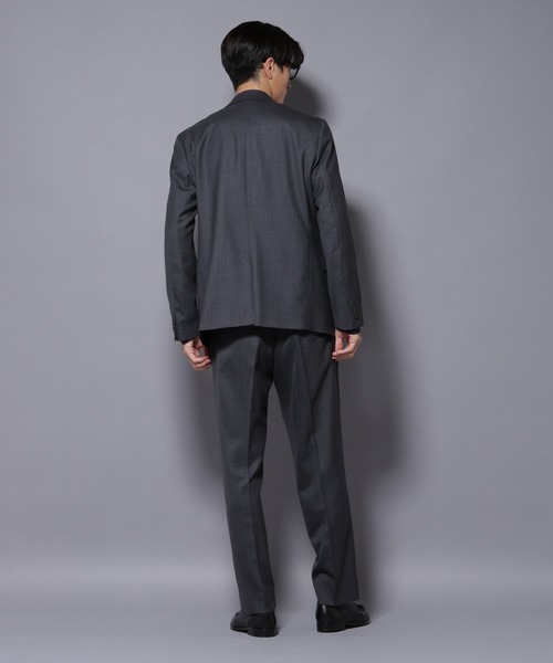 NANO universe（ナノユニバース）の「「N JACKET PREMIUM」RENU(R) ウール混洗えるサキソニージャケット（セットアップ可）（テーラードジャケット・メンズ・ダークネイビー/ダークグレー・S/M/L）」の9枚目の写真