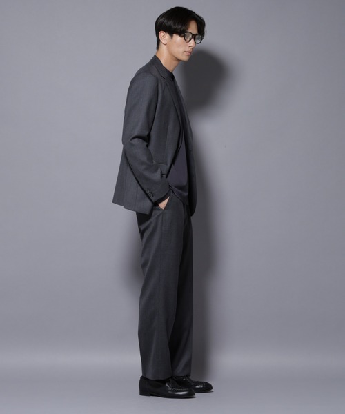 NANO universe（ナノユニバース）の「「N JACKET PREMIUM」RENU(R) ウール混洗えるサキソニージャケット（セットアップ可）（テーラードジャケット・メンズ・ダークネイビー/ダークグレー・S/M/L）」の8枚目の写真