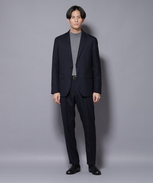 NANO universe（ナノユニバース）の「「N JACKET PREMIUM」RENU(R) ウール混洗えるサキソニージャケット（セットアップ可）（テーラードジャケット・メンズ・ダークネイビー/ダークグレー・S/M/L）」の13枚目の写真