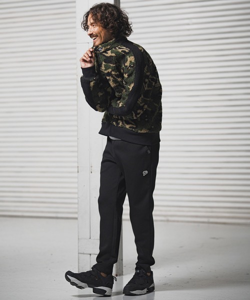 1minute 1second（ワンミニットワンセカンド）の「mp14223-cardboard pants with heart patch イージーパンツ(1M25F240)（スウェットパンツ・メンズ・ネイビー/トップグレー/ブラック・XL/L/M/S）」の8枚目の写真