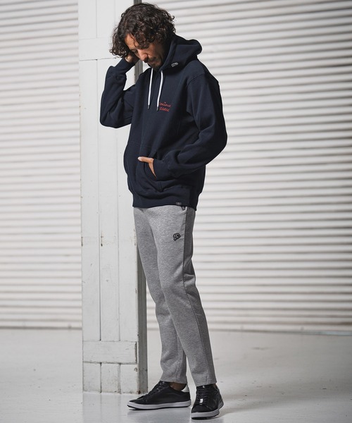 1minute 1second（ワンミニットワンセカンド）の「mp14223-cardboard pants with heart patch イージーパンツ(1M25F240)（スウェットパンツ・メンズ・ネイビー/トップグレー/ブラック・XL/L/M/S）」の18枚目の写真