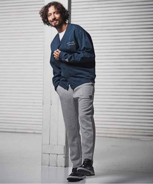1minute 1second（ワンミニットワンセカンド）の「mp14223-cardboard pants with heart patch イージーパンツ(1M25F240)（スウェットパンツ・メンズ・ネイビー/トップグレー/ブラック・XL/L/M/S）」の16枚目の写真