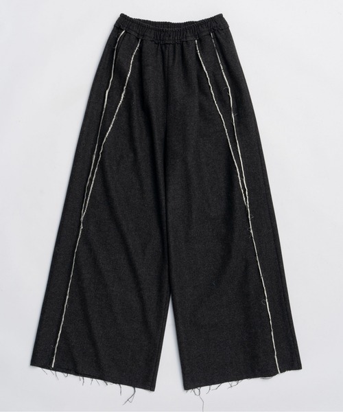 MAISON SPECIAL(メゾンスペシャル)の「Saxony Easy Pants / サキソニーイージーパンツ(その他パンツ・レディース・チャコールグレー/ピンク/ライトグレー・38/36)」の7枚目の写真