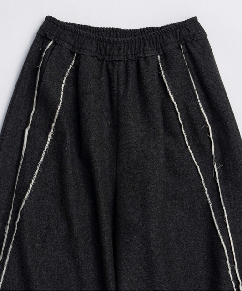MAISON SPECIAL(メゾンスペシャル)の「Saxony Easy Pants / サキソニーイージーパンツ(その他パンツ・レディース・チャコールグレー/ピンク/ライトグレー・38/36)」の8枚目の写真