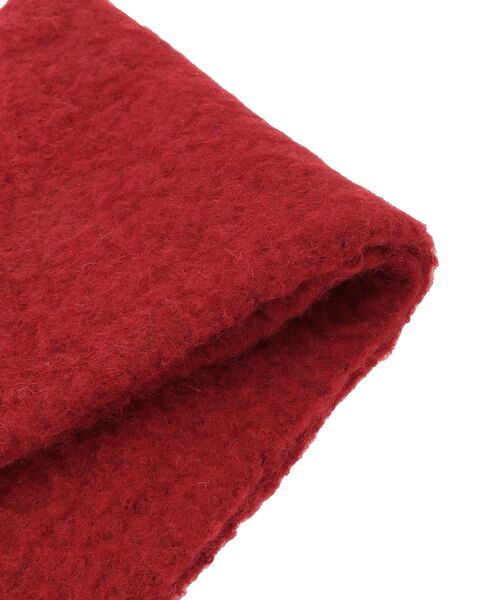 earth music&ecology（アースミュージックアンドエコロジー）の「ループヤーンフリンジマフラー（マフラー・レディース・ピンクベージュ/レッド/グレー・F）」の5枚目の写真