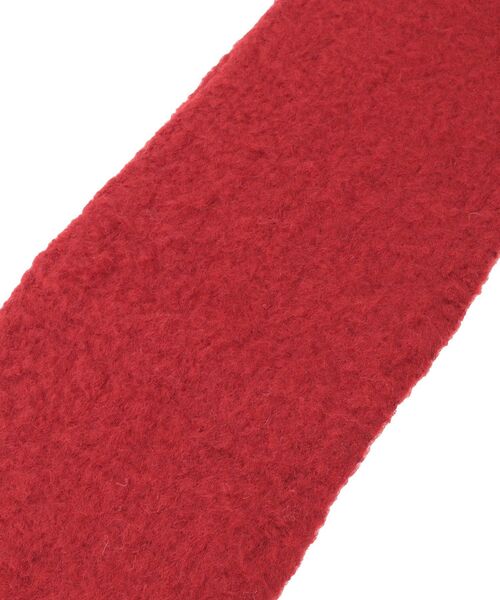 earth music&ecology（アースミュージックアンドエコロジー）の「ループヤーンフリンジマフラー（マフラー・レディース・ピンクベージュ/レッド/グレー・F）」の6枚目の写真