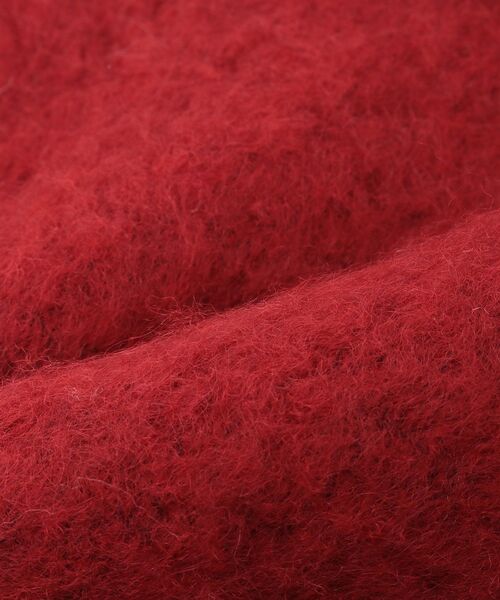 earth music&ecology（アースミュージックアンドエコロジー）の「ループヤーンフリンジマフラー（マフラー・レディース・ピンクベージュ/レッド/グレー・F）」の9枚目の写真