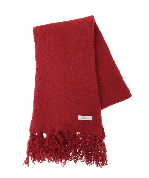 earth music&ecology（アースミュージックアンドエコロジー）の「ループヤーンフリンジマフラー（マフラー・レディース・ピンクベージュ/レッド/グレー・F）」の10枚目の写真