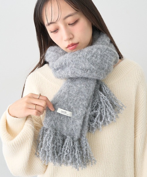 ループヤーンフリンジマフラー（マフラー）｜earth