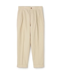 コットンカシミヤ バックベルト ペグトップスラックス SONDRIO
