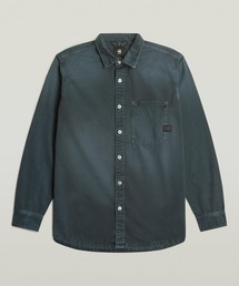 G-STAR | REGULAR ONE-POCKET SHIRT/ヴィンテージライクウォッシュド加工ミリタリーディテールワンポケットレギュラーシャツ(シャツ/ブラウス)