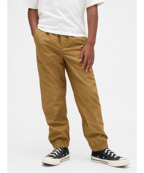 GAP(ギャップ)の「裏地付き ポプリンリラックスフィット ジョガーパンツ (キッズ)(その他パンツ・キッズ・ブラック系その他/ブルー系その他/グレー系その他/オフホワイト・140cm/130cm/160cm/150cm/120cm/110cm)」の3枚目の写真