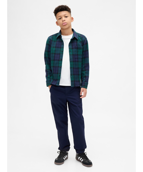 GAP(ギャップ)の「裏地付き ポプリンリラックスフィット ジョガーパンツ (キッズ)(その他パンツ・キッズ・ブラック系その他/ブルー系その他/グレー系その他/オフホワイト・140cm/130cm/160cm/150cm/120cm/110cm)」の7枚目の写真