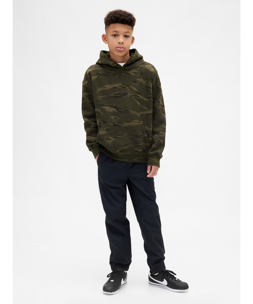 GAP(ギャップ)の「裏地付き ポプリンリラックスフィット ジョガーパンツ (キッズ)(その他パンツ・キッズ・ブラック系その他/ブルー系その他/グレー系その他/オフホワイト・140cm/130cm/160cm/150cm/120cm/110cm)」の6枚目の写真