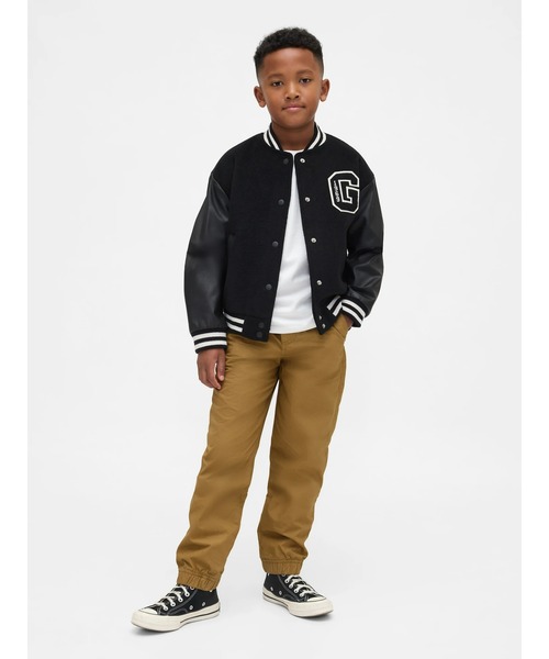 GAP(ギャップ)の「裏地付き ポプリンリラックスフィット ジョガーパンツ (キッズ)(その他パンツ・キッズ・ブラック系その他/ブルー系その他/グレー系その他/オフホワイト・140cm/130cm/160cm/150cm/120cm/110cm)」の8枚目の写真