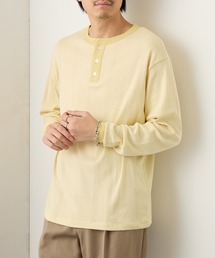 【Robert P. Miller】パネルリブ ヘンリーネックT CASUAL FIT 143C
