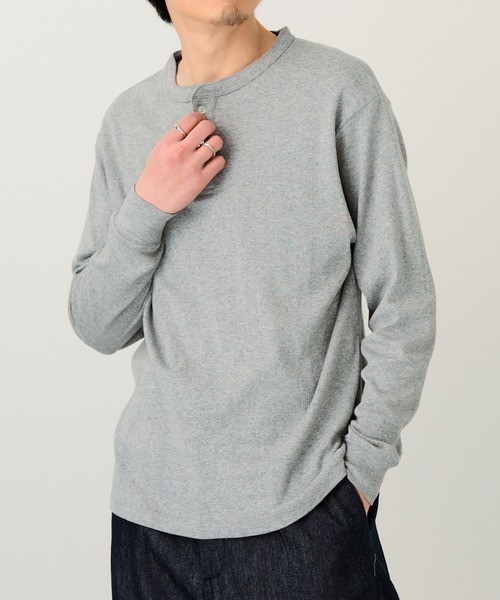 MILLER(ミラー)の「【Robert P. Miller】パネルリブ ヘンリーネックT CASUAL FIT 143C(Tシャツ/カットソー・メンズ・ブラック/ホワイト/ブラック系その他2/グレー・LL/M/L)」の21枚目の写真