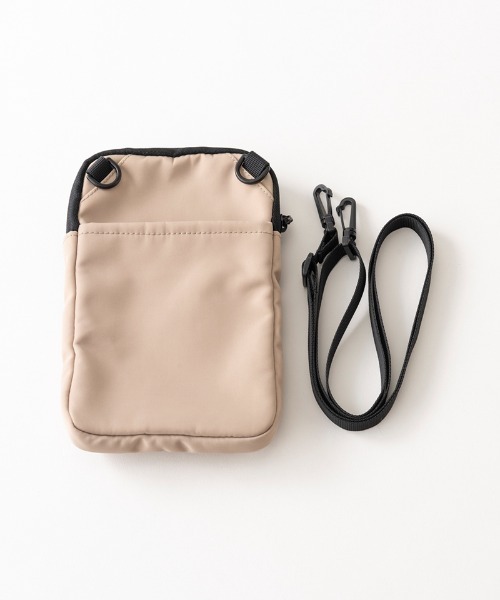 SCANDINAVIAN FOREST（スカンジナビアン・フォレスト）の「スマホショルダーバッグ＜撥水加工＞（ショルダーバッグ・レディース・チャコールグレー/ベージュ/ダークブルー/グリーン/ブラック/ピンクベージュ・FREE）」の9枚目の写真