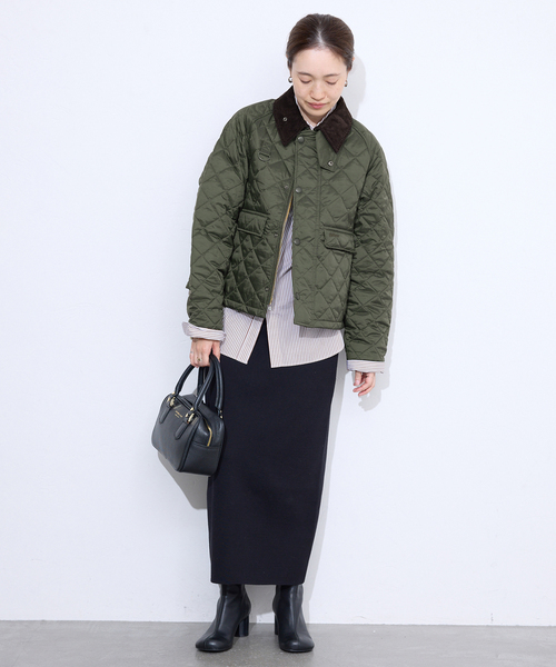 Barbour（バブアー）の「Barbour/バブアー SPEY QUILTED JACKET MQU18020L71（その他アウター・レディース・カーキ・34/36）」の2枚目の写真