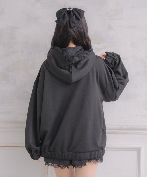 ROJITA（ロジータ）の「リボンデザインフーディーセットアップ（セットアップ・レディース・ブラック/グレー/ホワイト・FREE）」の17枚目の写真