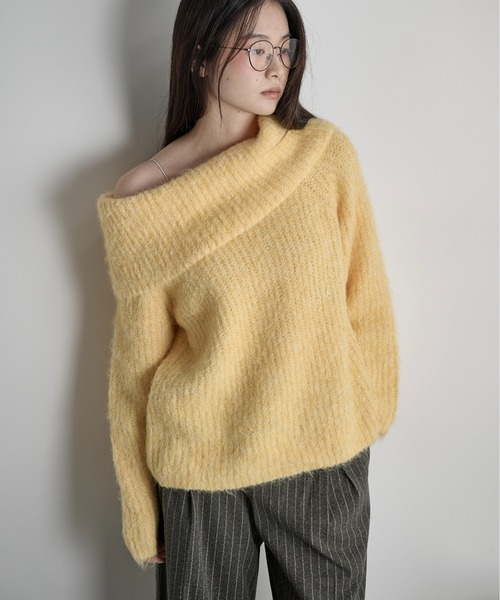セール】ウール混オフショルシャギーニット（ニット/セーター）｜THE