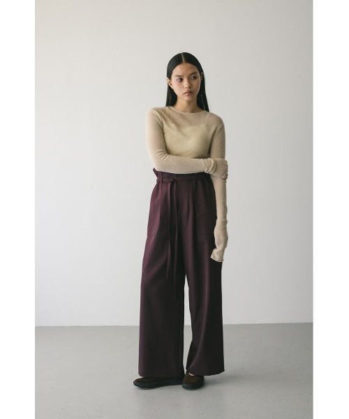 STYLEMIXER(スタイルミキサー)の「ロングスリーブソフトニット(ニット/セーター・レディース・アイボリー/ブラック/ライム/グレー・FREE)」の6枚目の写真