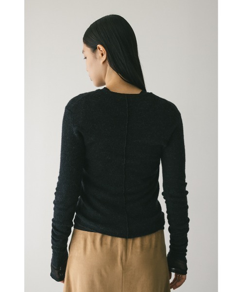 STYLEMIXER(スタイルミキサー)の「ロングスリーブソフトニット(ニット/セーター・レディース・アイボリー/ブラック/ライム/グレー・FREE)」の20枚目の写真
