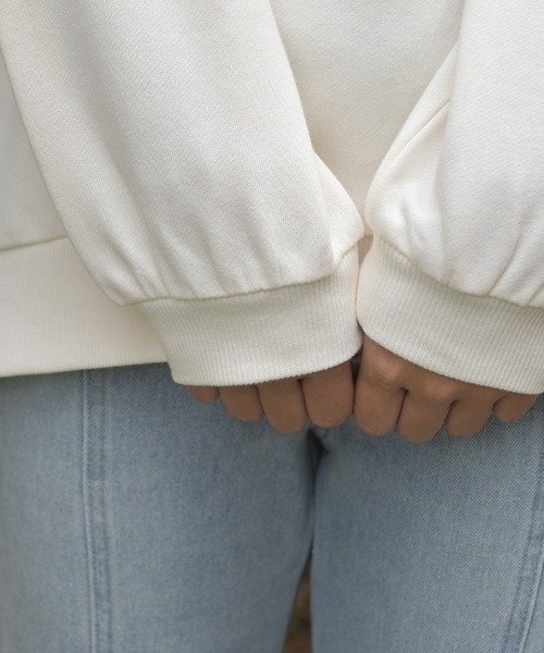 axes femme(アクシーズファム)の「編み上げアソート柄トレーナー(Tシャツ/カットソー・レディース・キナリ/ワイン/杢グレー・FREE)」の9枚目の写真
