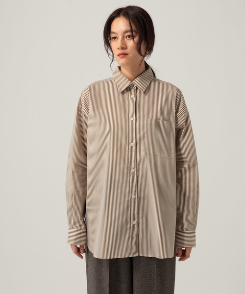 Elura(エルーラ)の「ストライプシャツ/621809(シャツ/ブラウス・レディース・ベージュ/ブルー・MEDIUM/LARGE)」の10枚目の写真