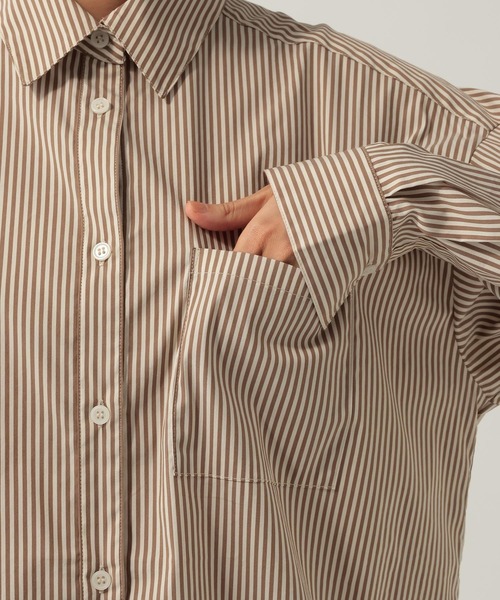 Elura(エルーラ)の「ストライプシャツ/621809(シャツ/ブラウス・レディース・ベージュ/ブルー・MEDIUM/LARGE)」の15枚目の写真