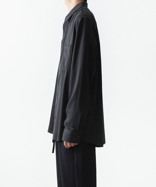 ATTACHMENT(アタッチメント)の「CU/PE フィブリルサテン L/S SHIRT / CU/PE FIBRIL SATIN L/S SHIRT(シャツ/ブラウス・メンズ・オフホワイト/ブラック/ライトブラウン・2/1/3/4)」の5枚目の写真