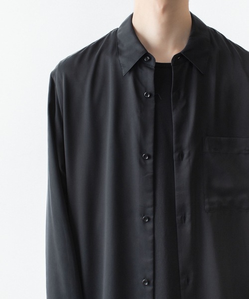 ATTACHMENT(アタッチメント)の「CU/PE フィブリルサテン L/S SHIRT / CU/PE FIBRIL SATIN L/S SHIRT(シャツ/ブラウス・メンズ・オフホワイト/ブラック/ライトブラウン・2/1/3/4)」の7枚目の写真