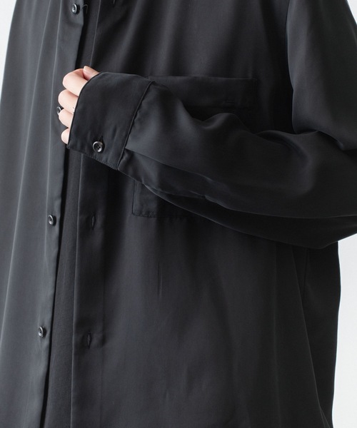 ATTACHMENT(アタッチメント)の「CU/PE フィブリルサテン L/S SHIRT / CU/PE FIBRIL SATIN L/S SHIRT(シャツ/ブラウス・メンズ・オフホワイト/ブラック/ライトブラウン・2/1/3/4)」の9枚目の写真