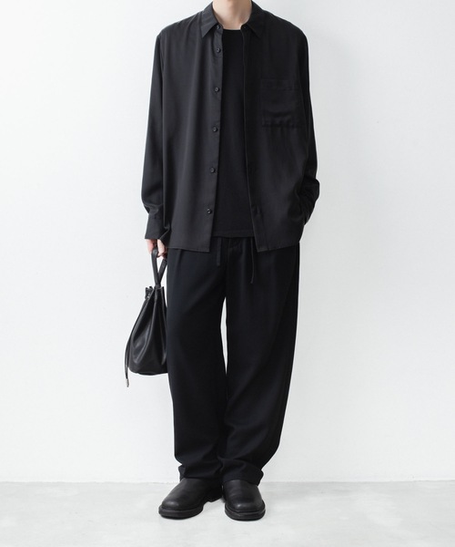 ATTACHMENT(アタッチメント)の「CU/PE フィブリルサテン L/S SHIRT / CU/PE FIBRIL SATIN L/S SHIRT(シャツ/ブラウス・メンズ・オフホワイト/ブラック/ライトブラウン・2/1/3/4)」の12枚目の写真