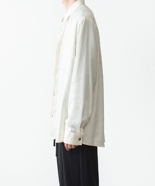 ATTACHMENT(アタッチメント)の「CU/PE フィブリルサテン L/S SHIRT / CU/PE FIBRIL SATIN L/S SHIRT(シャツ/ブラウス・メンズ・オフホワイト/ブラック/ライトブラウン・2/1/3/4)」の14枚目の写真