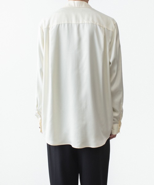 ATTACHMENT(アタッチメント)の「CU/PE フィブリルサテン L/S SHIRT / CU/PE FIBRIL SATIN L/S SHIRT(シャツ/ブラウス・メンズ・オフホワイト/ブラック/ライトブラウン・2/1/3/4)」の15枚目の写真